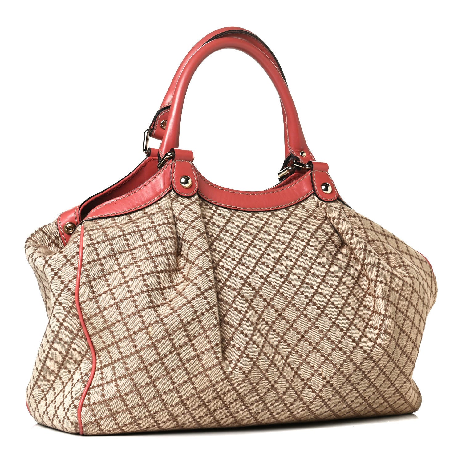 Gucci Diamante Medium Sukey Tote Coral 2 of 11