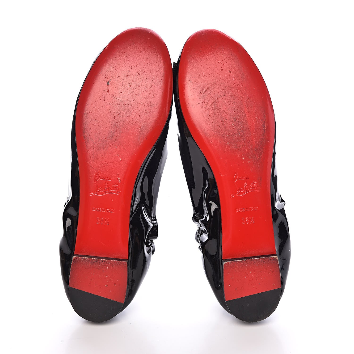 Christian Louboutin Patent Gloriana Flats 36.5 Black 5 of 13