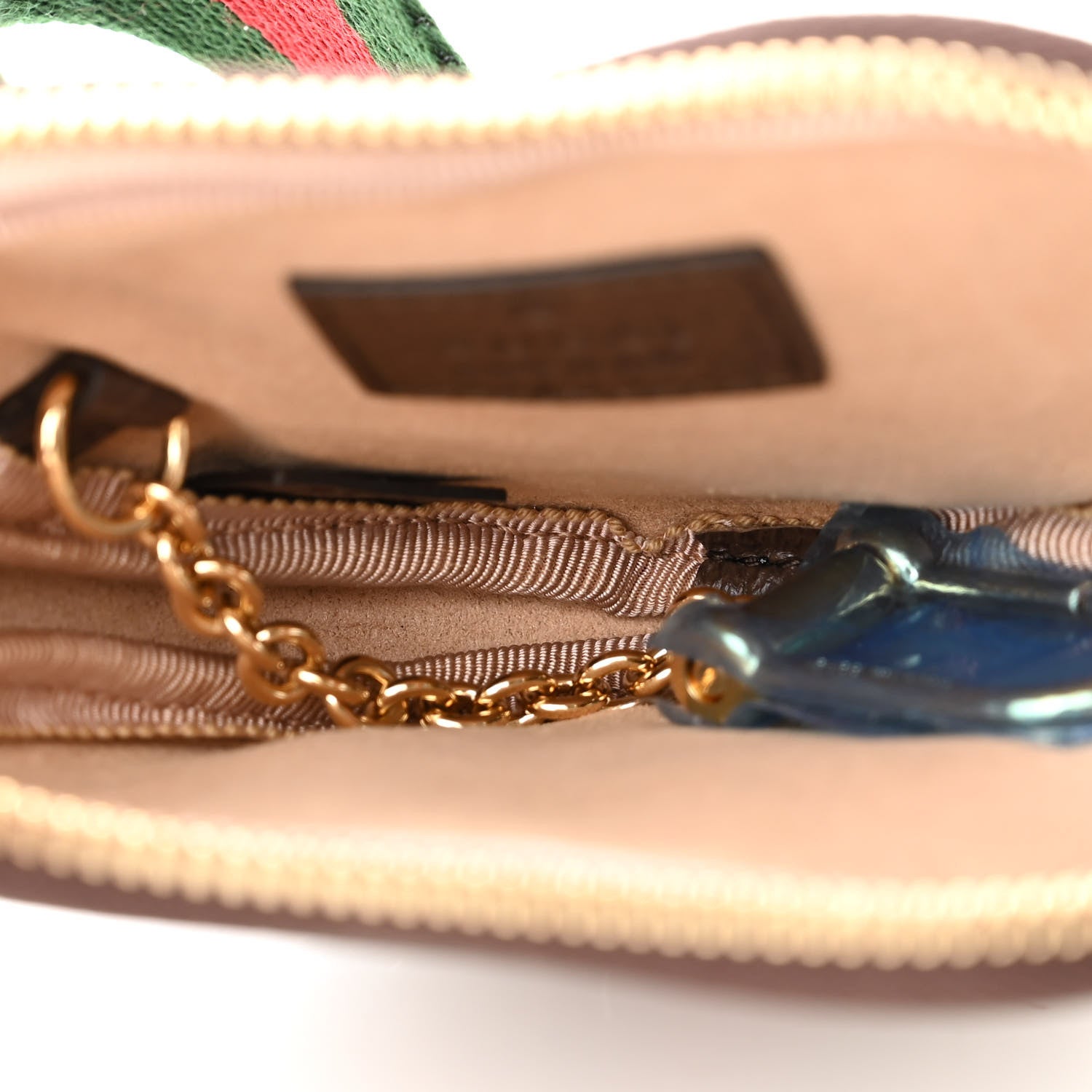 Gucci GG Supreme Monogram Web Ophidia Utility Belt Bag 95 38 Beige Ebony New Acero 6 of 12