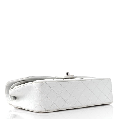 Chanel Caviar Quilted Medium Double Flap White 4 of 11