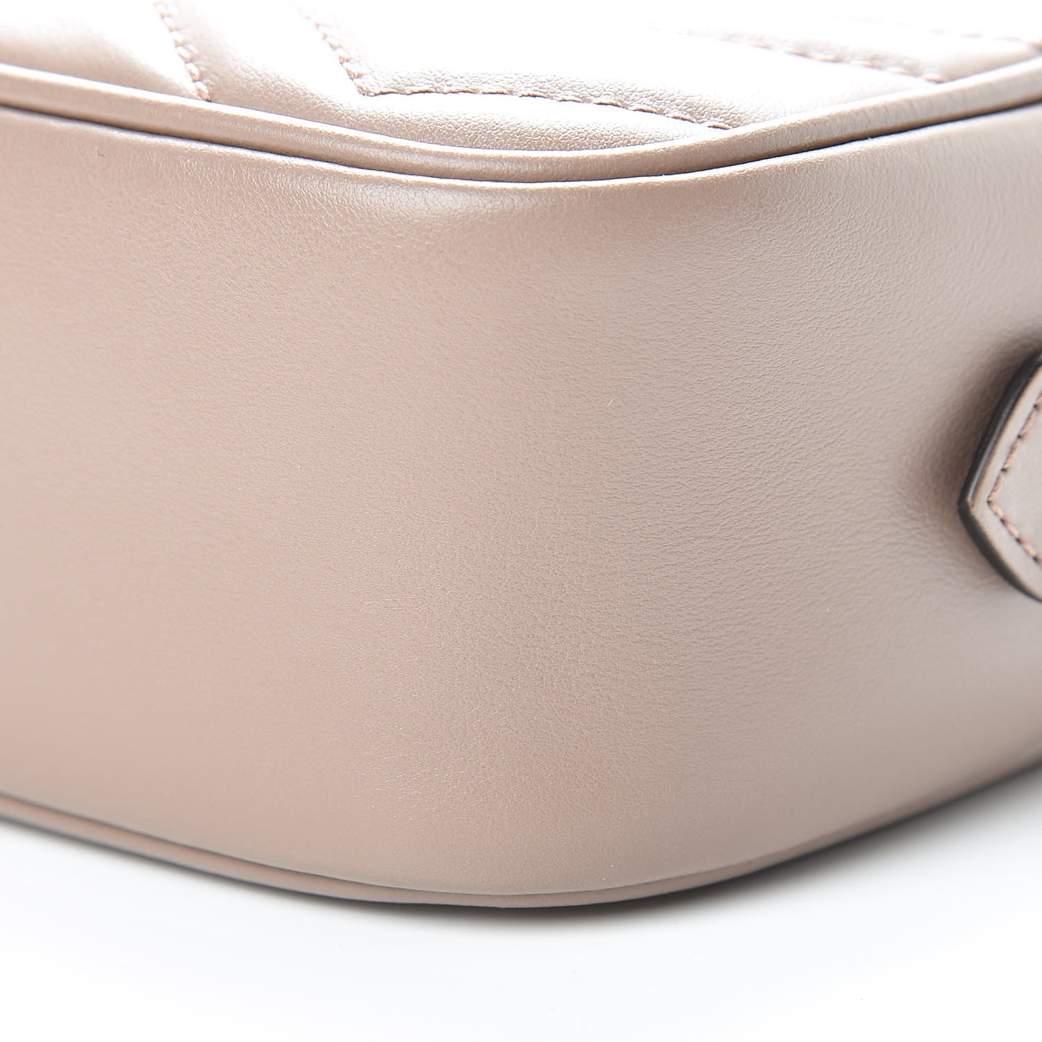 Gucci Calfskin Matelasse Mini GG Marmont Chain Shoulder Bag Porcelain Rose 10 of 11