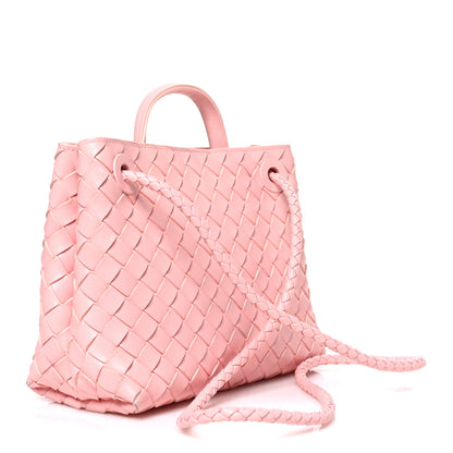 Bottega Veneta Nappa Intrecciato Small Andiamo Shoulder Bag Blush 3 of 10
