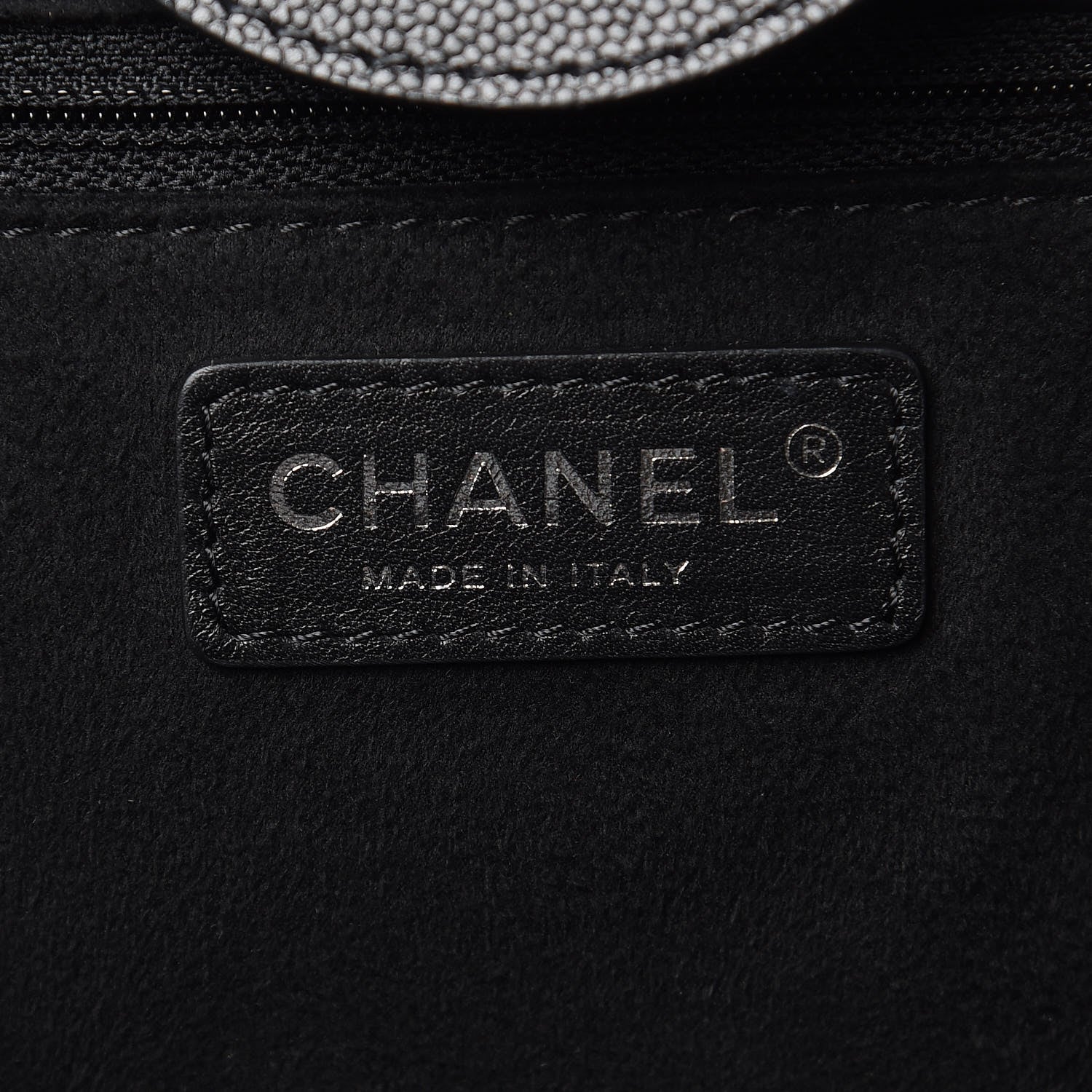 Chanel Caviar Large Studded Deauville Tote Black 7 of 12