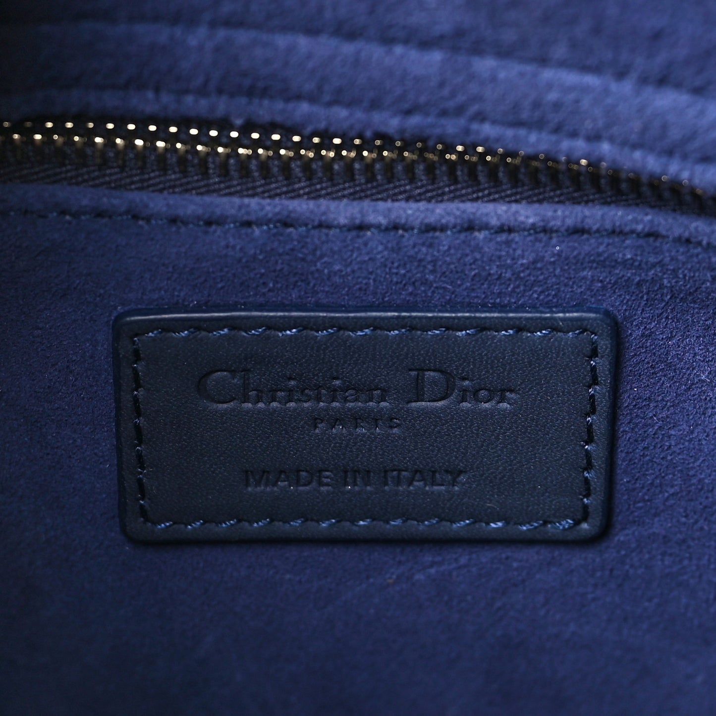 Ultra Matte Calfskin Cannage Medium Lady Dior Blue