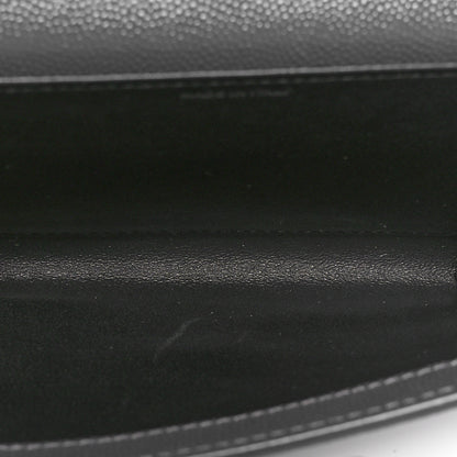 Saint Laurent Grain de Poudre Uptown Chain Wallet Storm 5 of 10