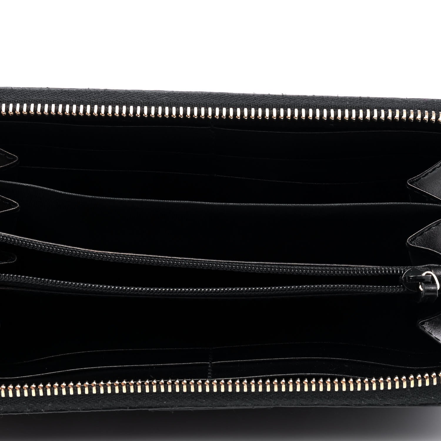 Gucci Bright Diamante Zip Around Wallet Black 3 of 4