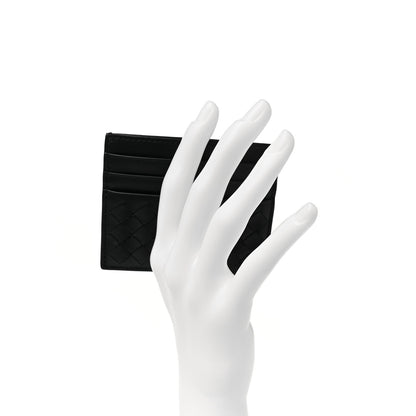 Bottega Veneta Nappa Intrecciato Card Holder Black 2 of 8