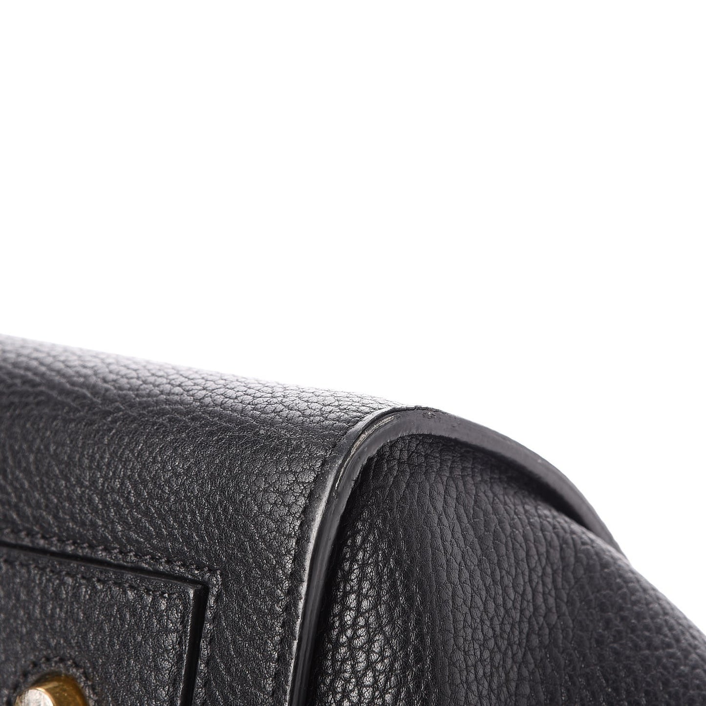 Crisped Calfskin Small Tie Knot Tote Black