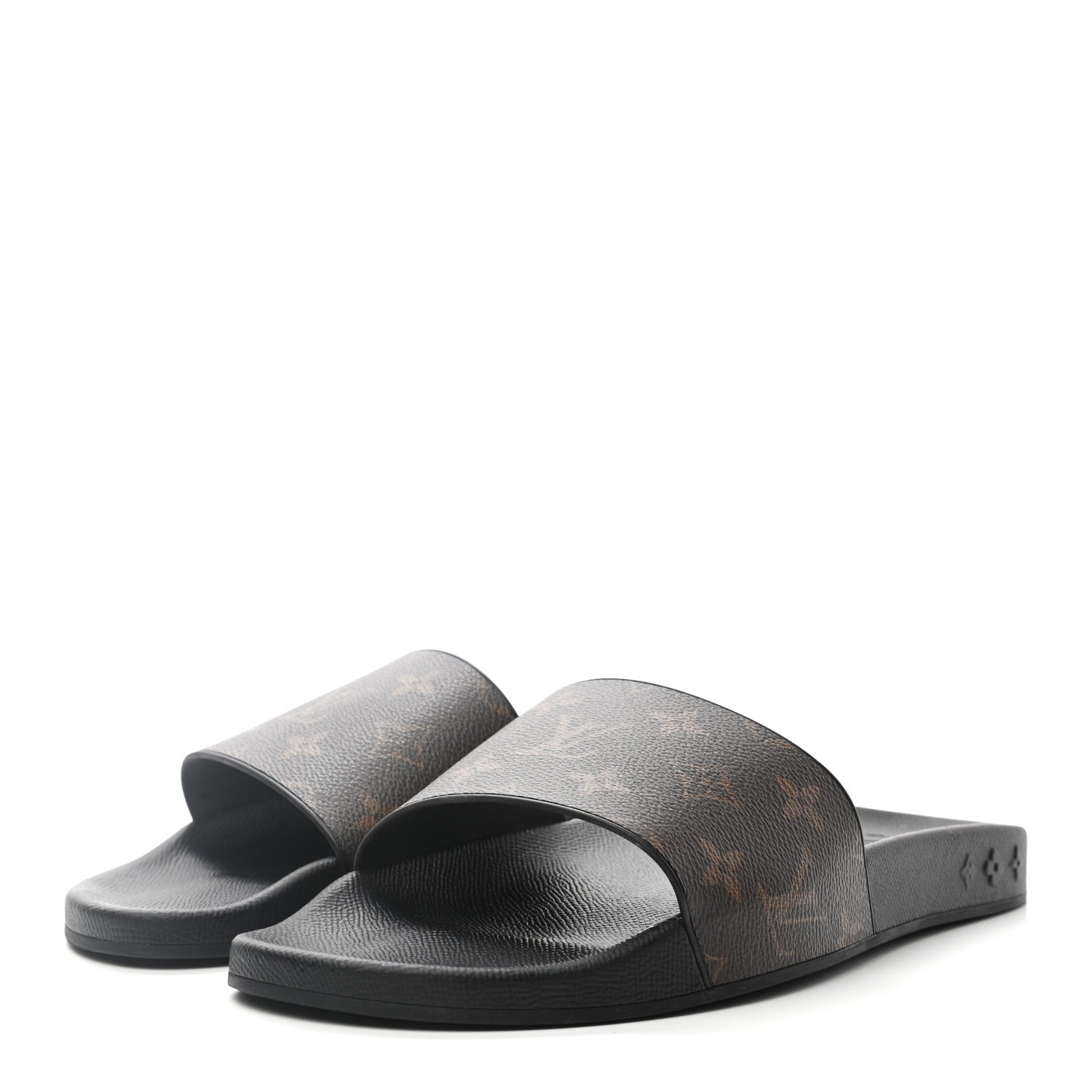 Louis Vuitton Rubber Monogram Mens Waterfront Mules 8 Macassar 3 of 8