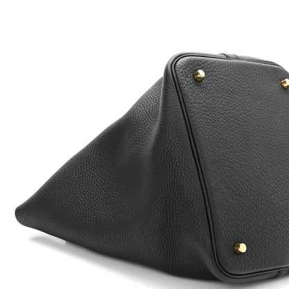 Hermes Taurillon Clemence Picotin Lock 22 MM Black 8 of 9