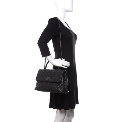 Chanel Caviar Quilted Medium Coco Handle Flap Black 2 of 11