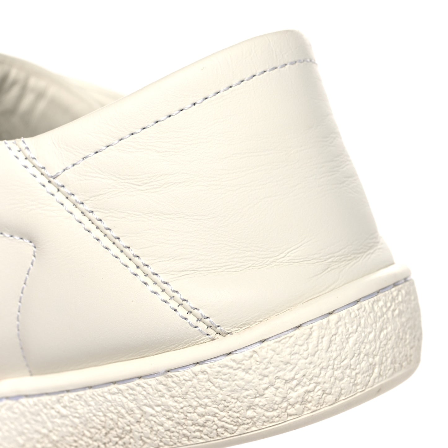 Calfskin Bee Star Embroidered Sylvie Web Ace Sneakers 39 White