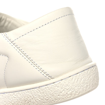Gucci Calfskin Bee Star Embroidered Sylvie Web Ace Sneakers 39 White 10 of 14