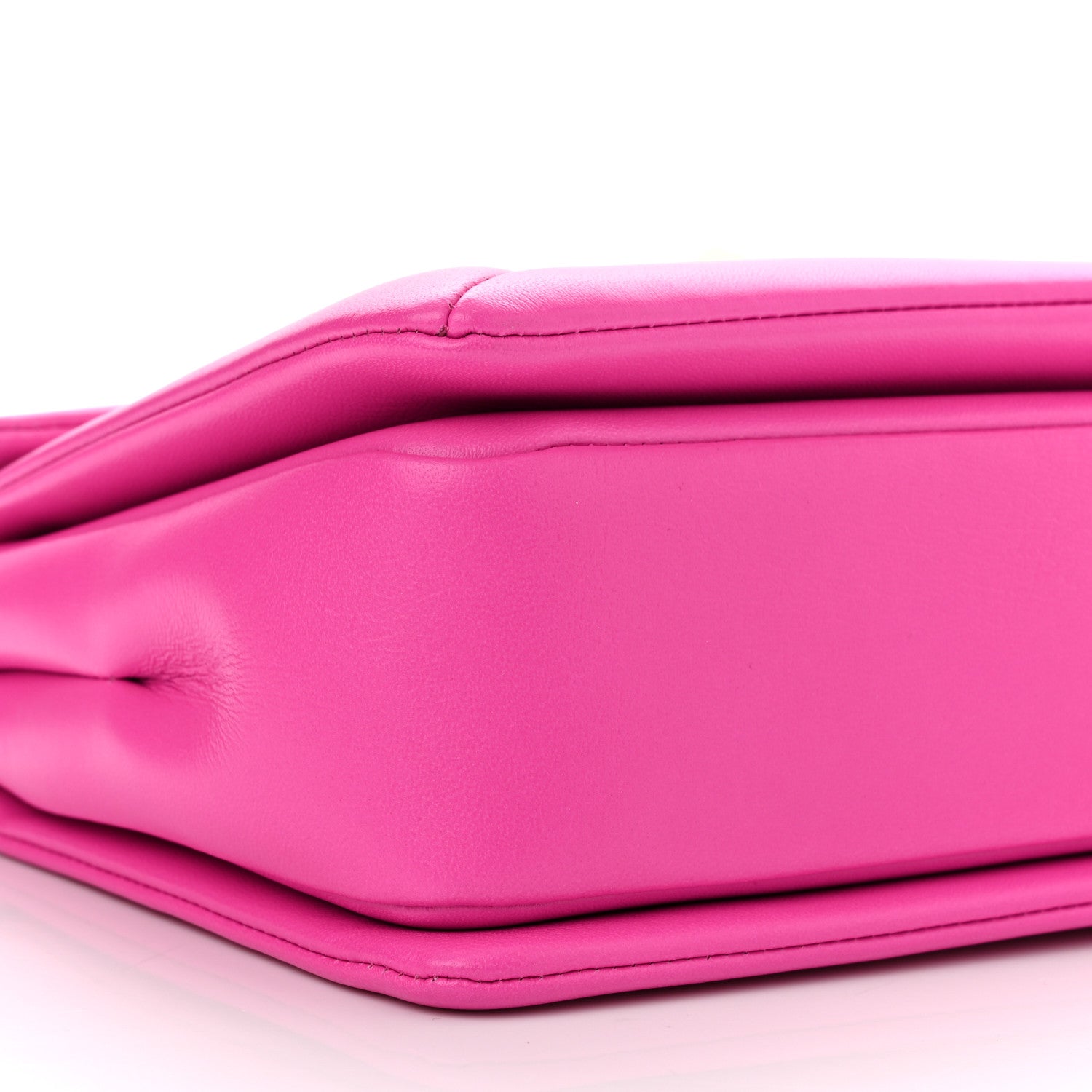 Valentino Garavani Nappa One Stud Chain Clutch Pink PP 9 of 10