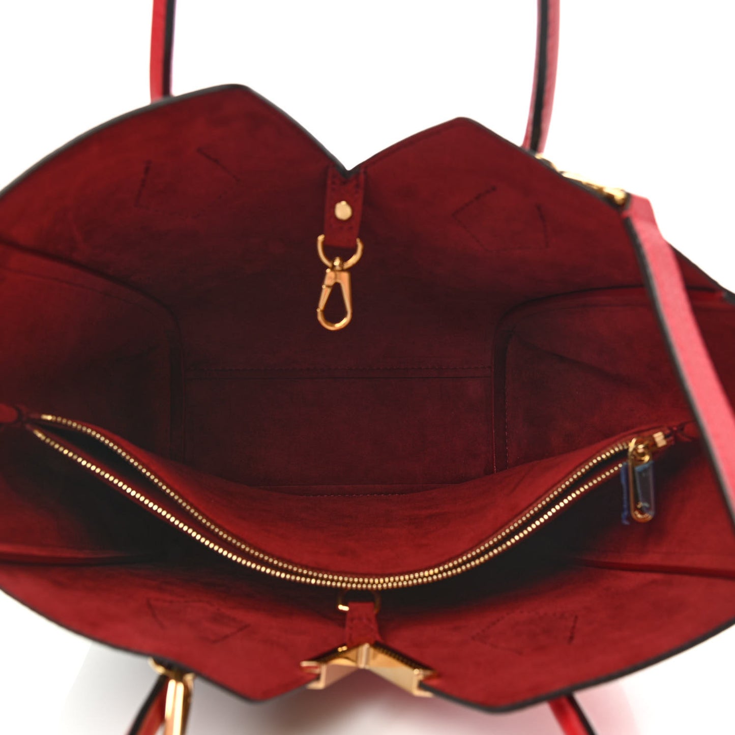 Calfskin Monogram Kimono Tote PM Cherry