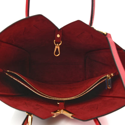 Louis Vuitton Calfskin Monogram Kimono Tote PM Cherry 5 of 13