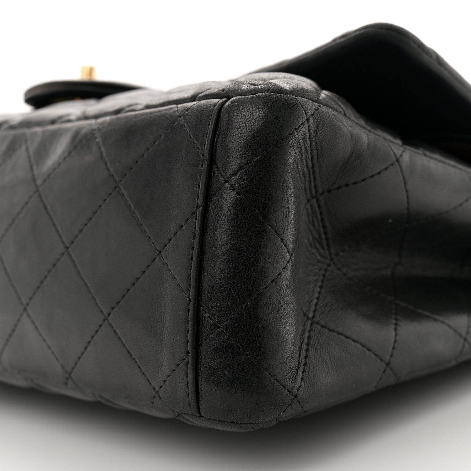 Chanel Lambskin Quilted Maxi Double Flap Black 10 of 14