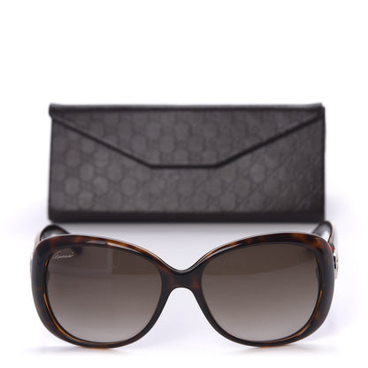 Gucci Optyl Frame Web Oversized Contrast Sunglasses 3644/S Tortoiseshell 8 of 8