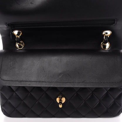 Chanel Lambskin Quilted Medium Double Flap Black 9 of 12