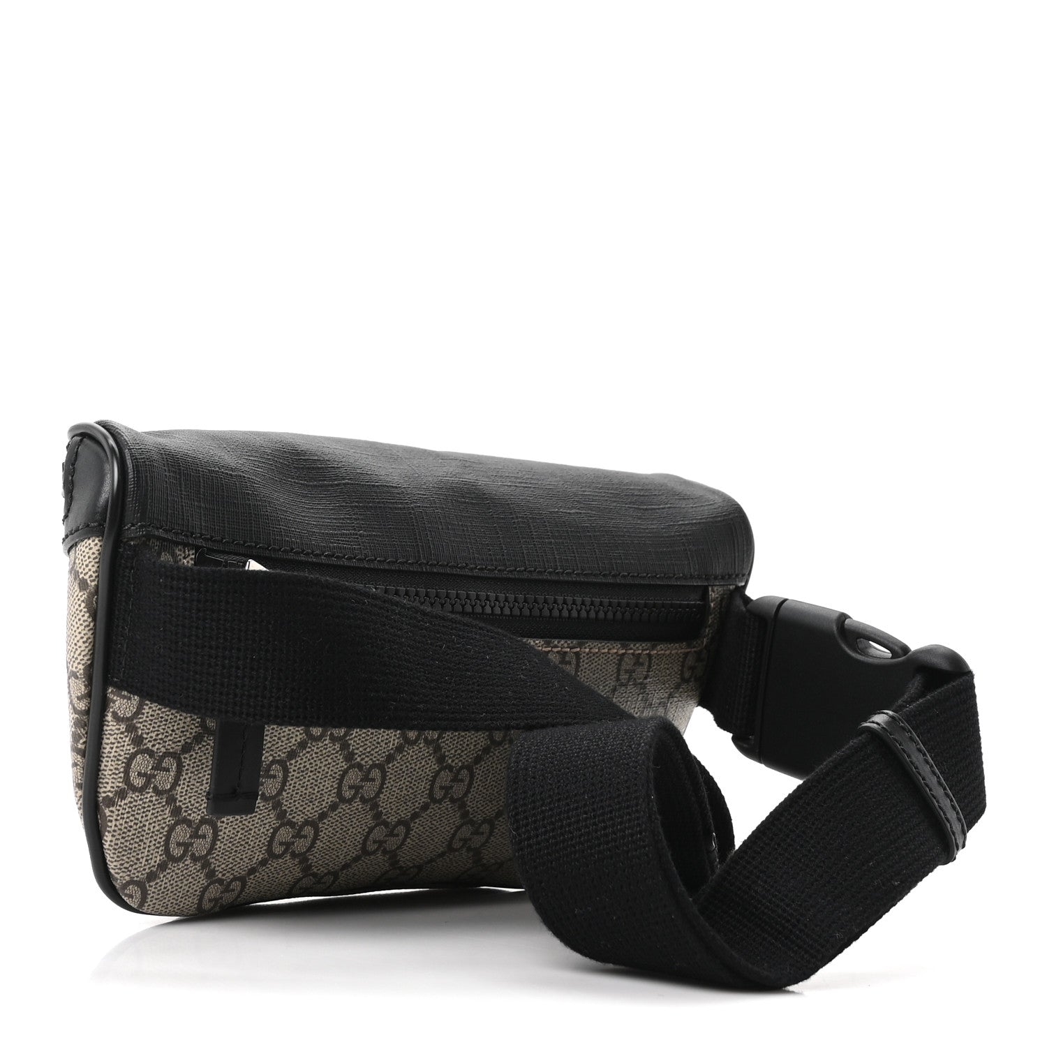 Gucci GG Supreme Monogram Belt Bag Black 3 of 9