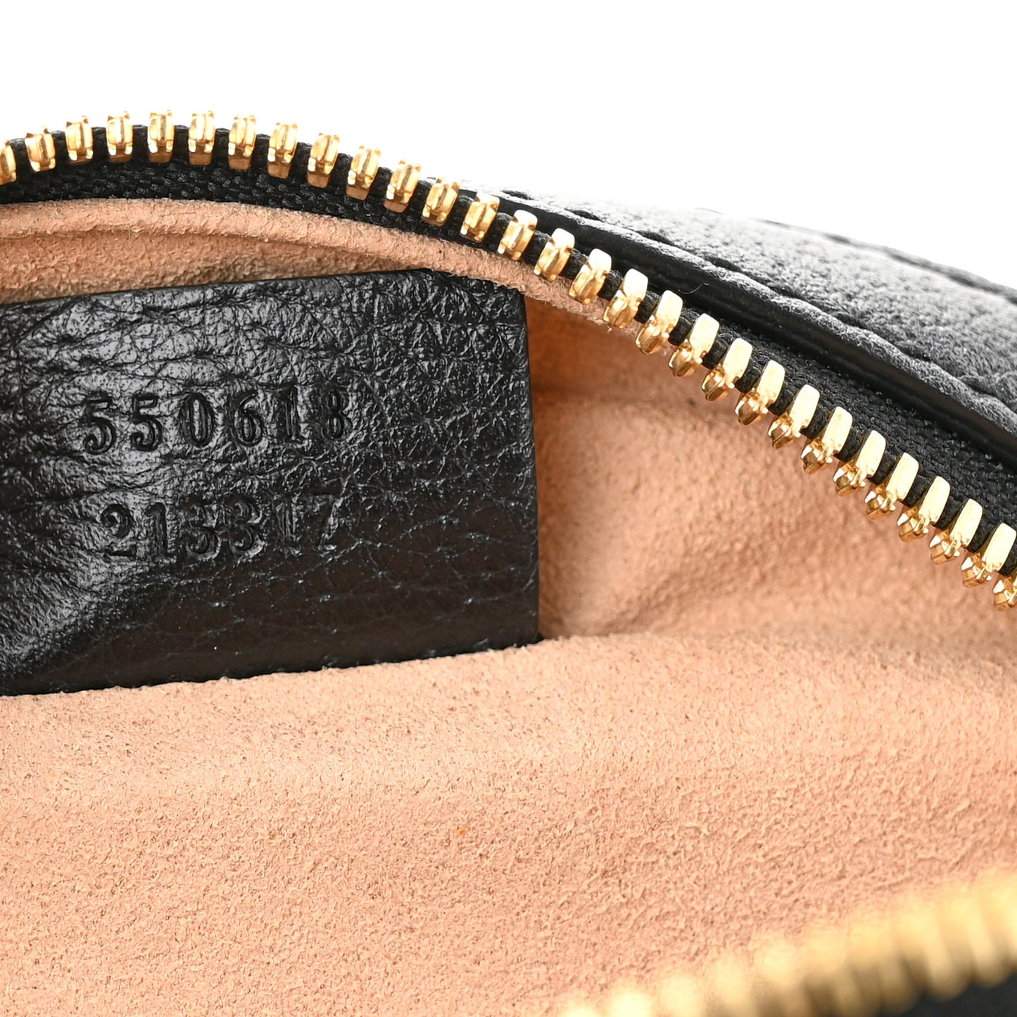 Grained Calfskin Web Mini Ophidia Round Shoulder Bag Black