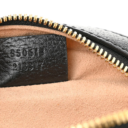 Gucci Grained Calfskin Web Mini Ophidia Round Shoulder Bag Black 7 of 10