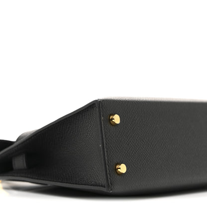 Hermes Epsom Mini Kelly Sellier 20 Black 9 of 10