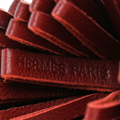 Hermes Lambskin Carmen Uno-Dos Key Holder Black Rouge H 6 of 8