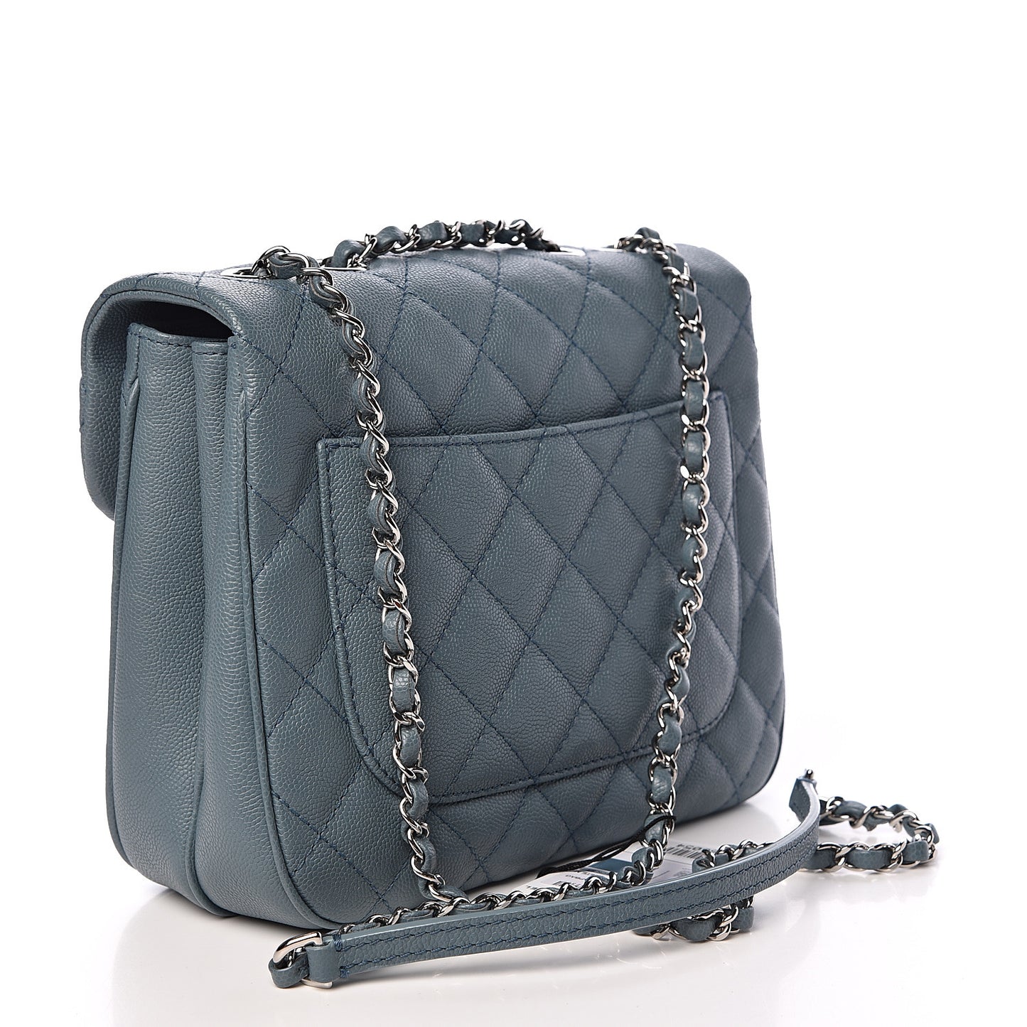 Caviar Quilted Medium Urban Companion Flap Blue