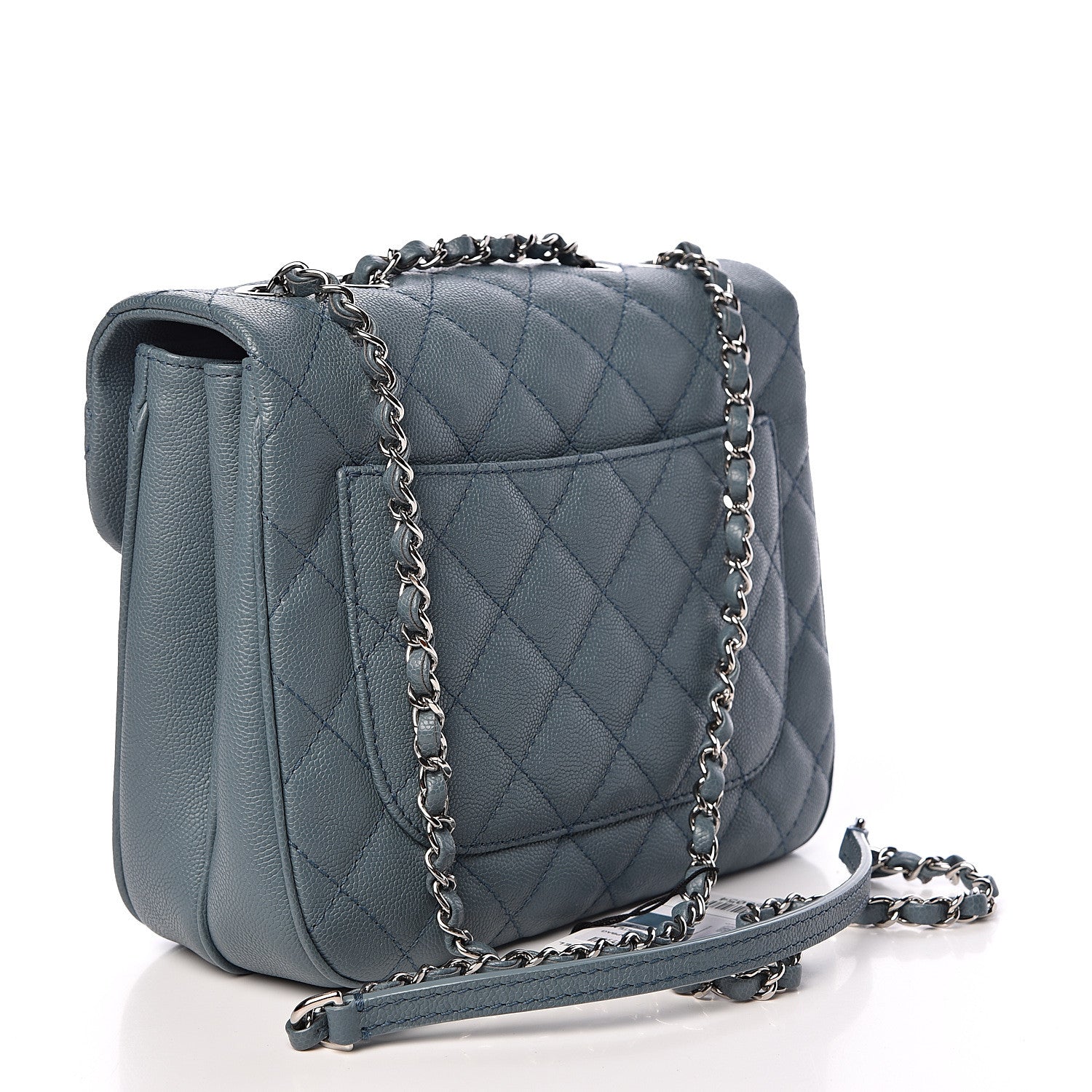 Chanel Caviar Quilted Medium Urban Companion Flap Blue 3 of 16