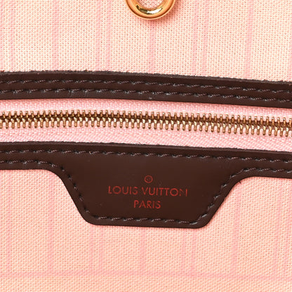 Louis Vuitton Damier Ebene Neo Neverfull MM Rose Ballerine 7 of 13
