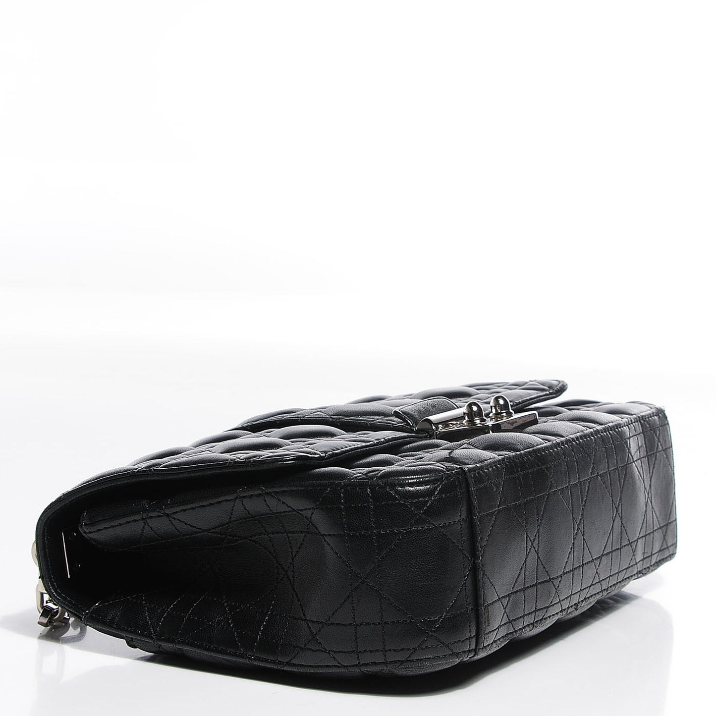 Lambskin Cannage Medium Miss Dior Flap Black