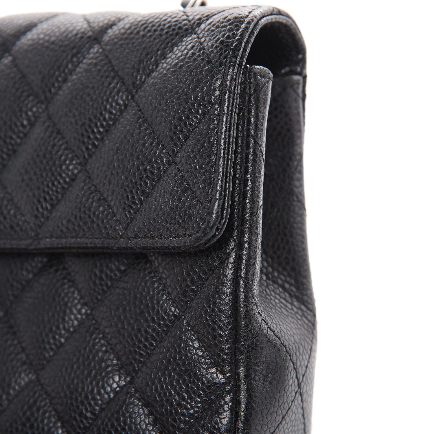 Chanel Caviar Quilted East West Flap Black 9 of 16