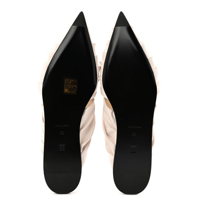 Givenchy Patent Show Twist Flat Mule Sandals 38 Ivory 6 of 10
