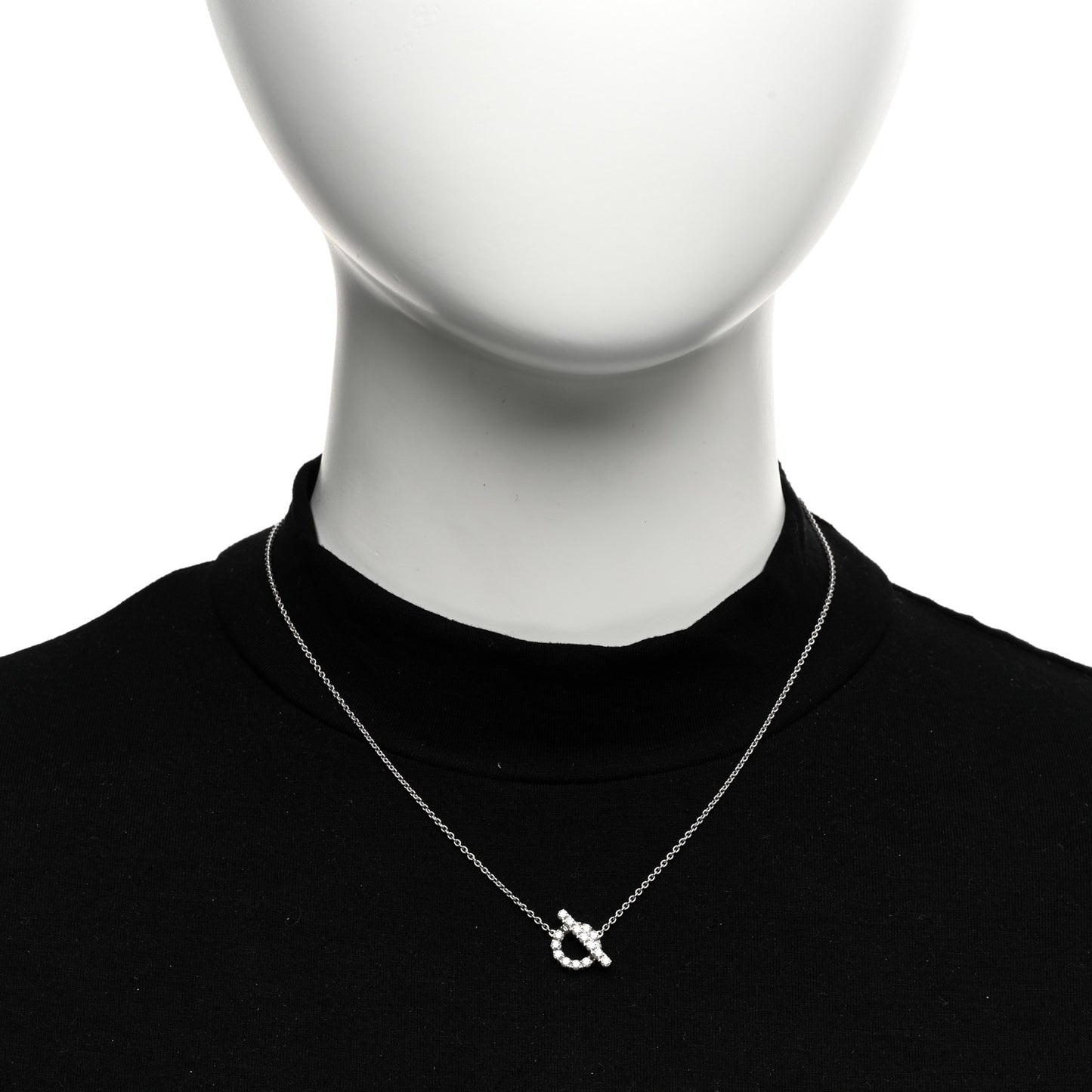 18K White Gold Diamond Finesse Pendant Necklace