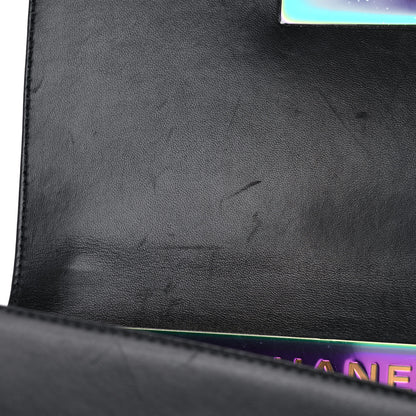 Chanel Lambskin LED Iridescent Metal Small Boy Flap Black Multicolor 12 of 16