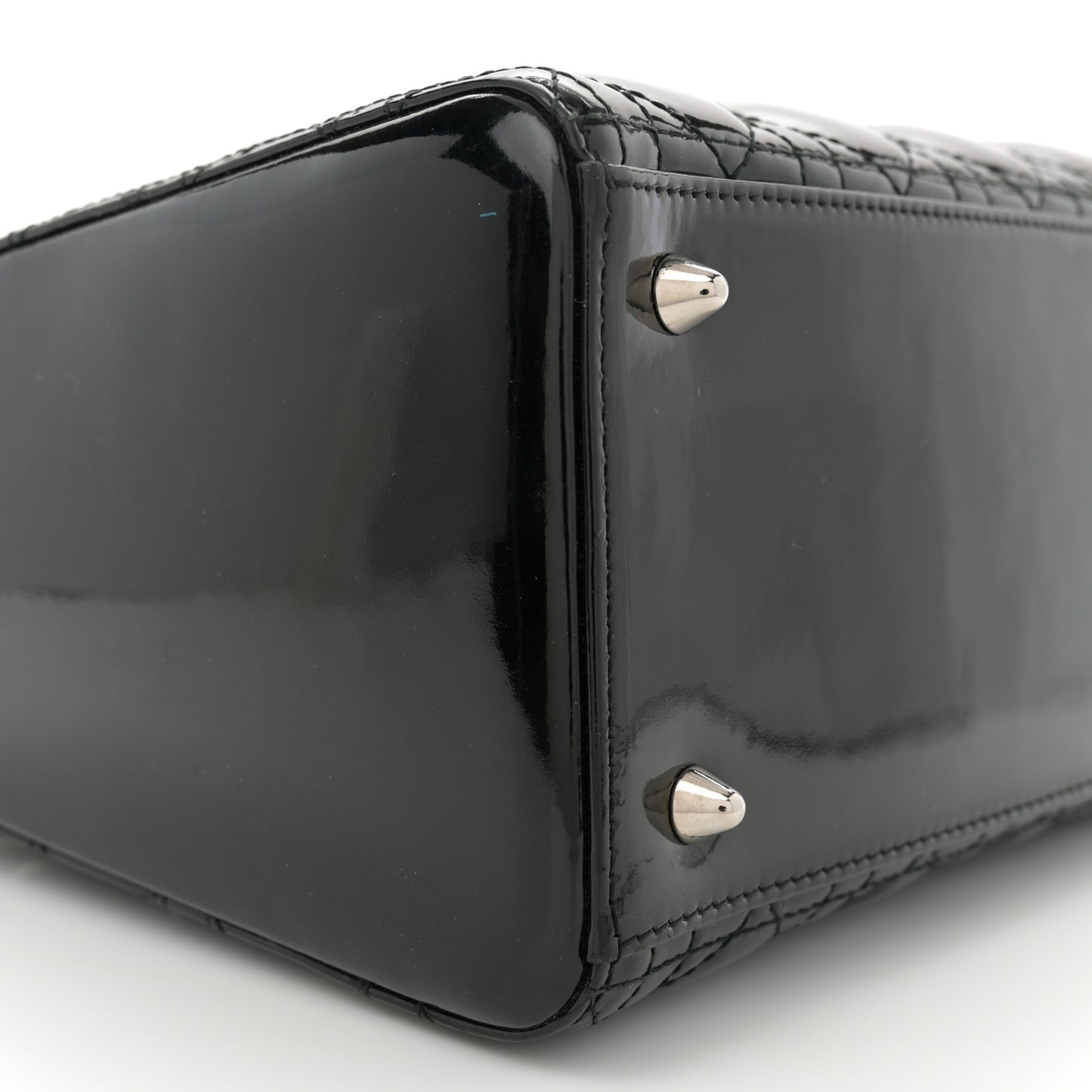 Patent Cannage Medium Lady Dior Black