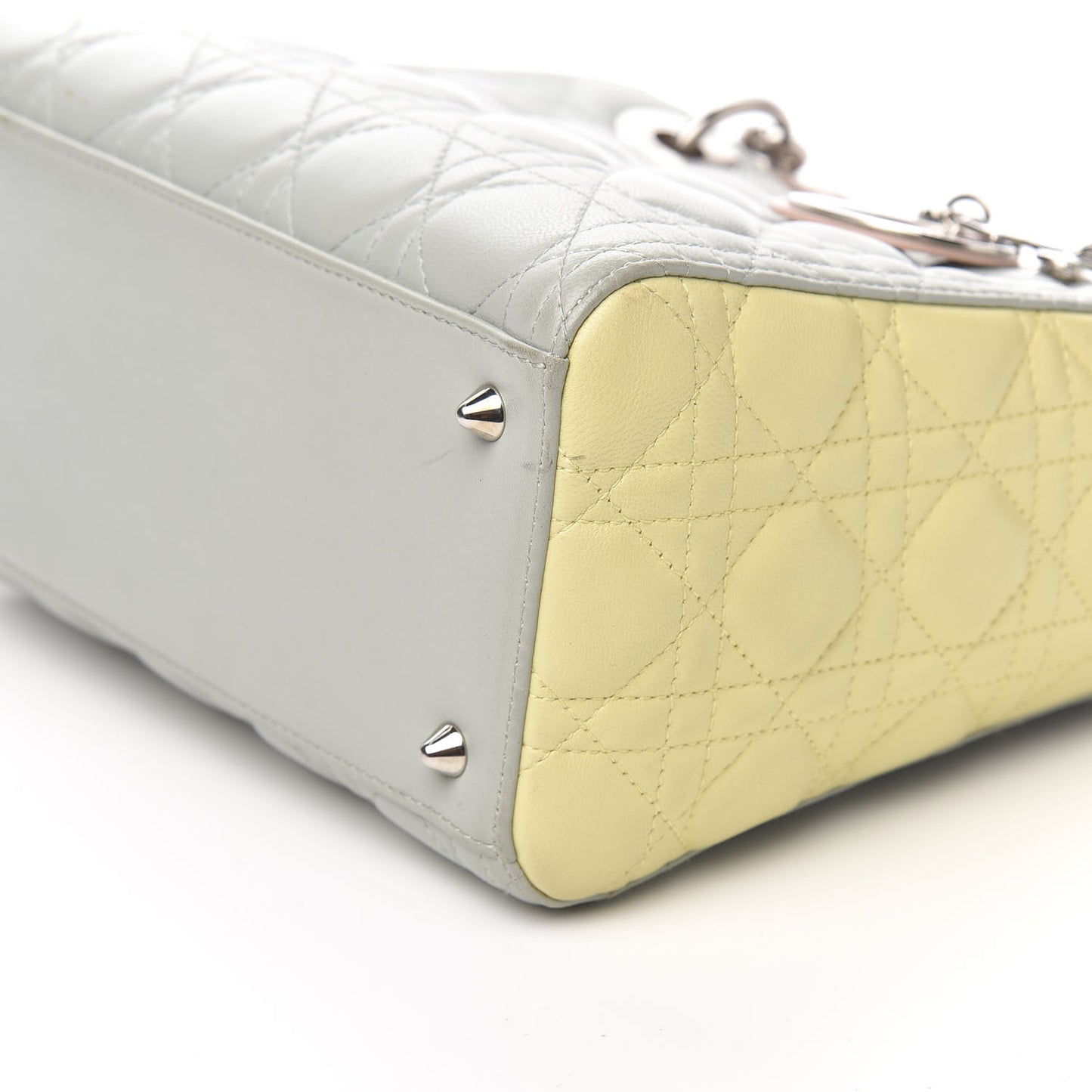 Lambskin Cannage Medium Tri-Color Lady Dior Multicolor