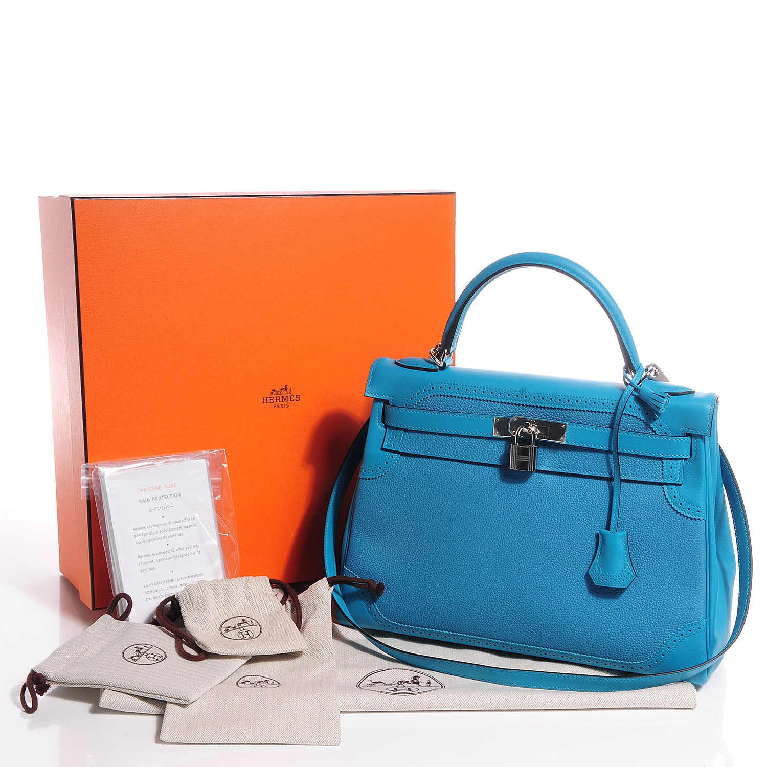 Hermes Togo Swift Ghillies Kelly 32 Turquoise 3 of 29