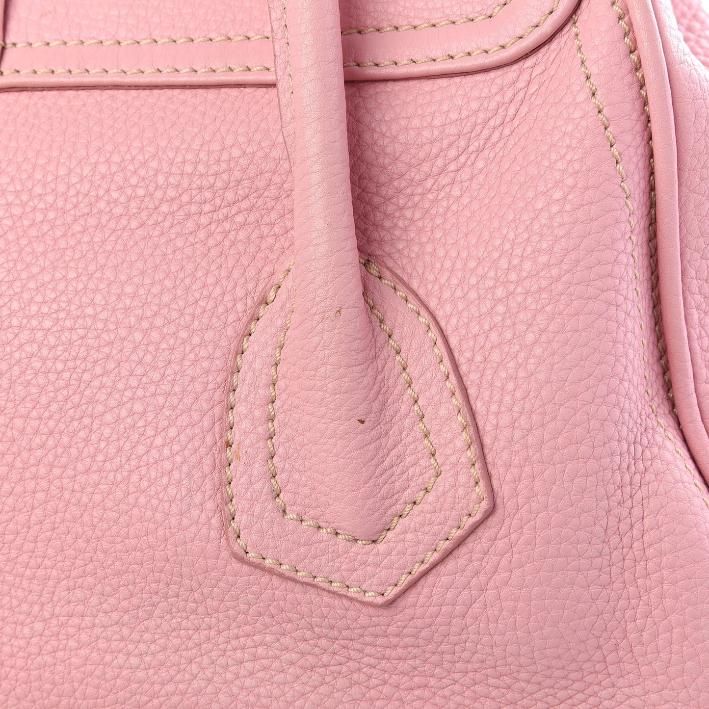 Pebbled Calfskin Shoulder Bag Pink