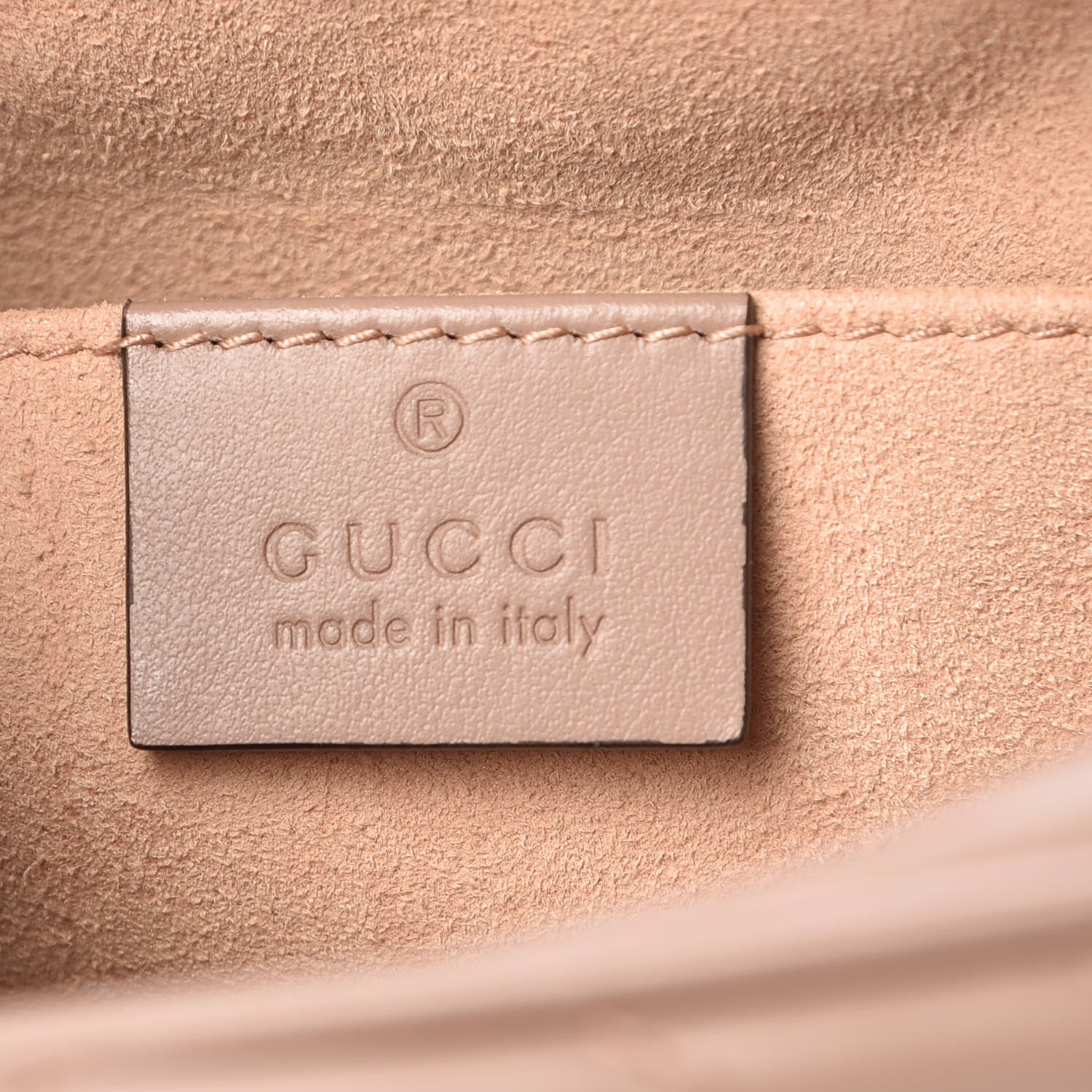 Gucci Calfskin Matelasse Small GG Marmont Chain Shoulder Bag Taupe 6 of 9