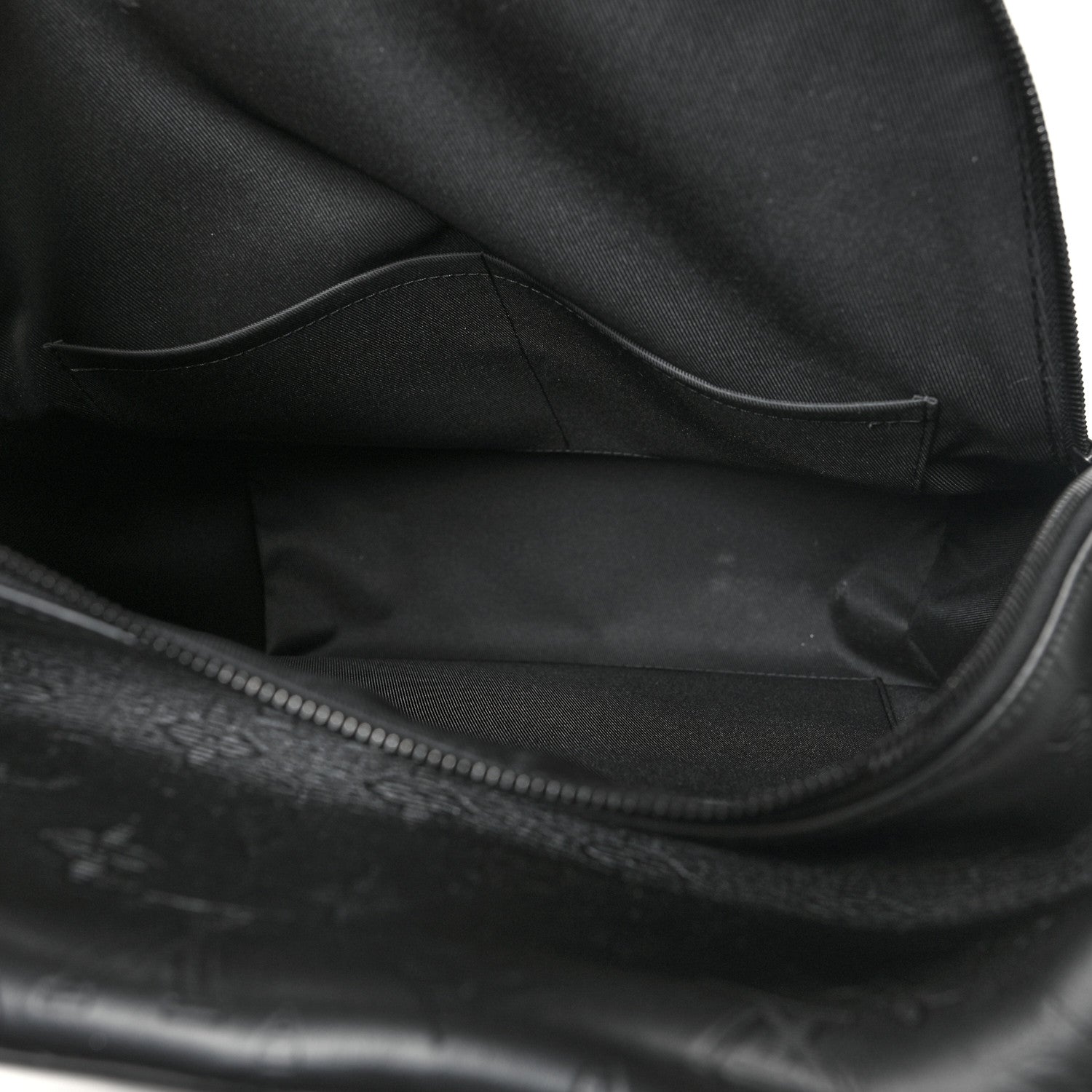 Louis Vuitton Calfskin Monogram Shadow Racer Backpack Black 5 of 9