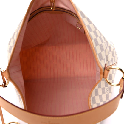 Louis Vuitton Damier Azur Delightful MM Rose Ballerine 5 of 22