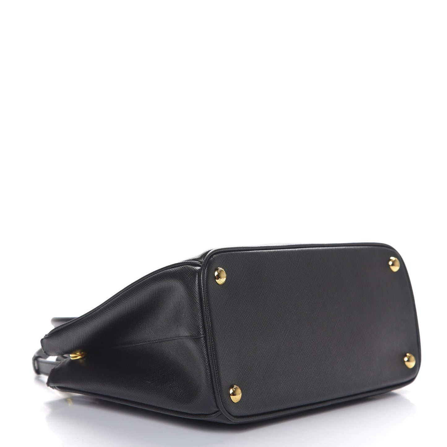 Saffiano Small Galleria Double Zip Tote Black