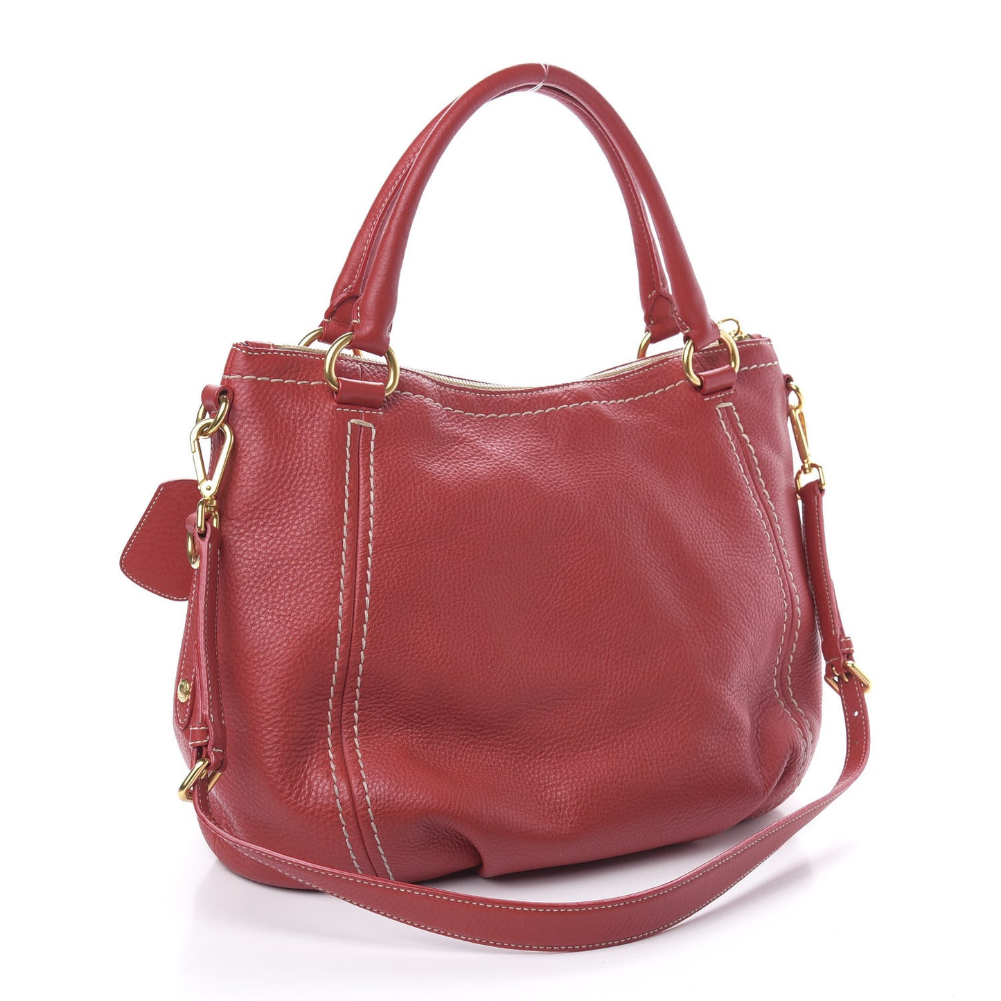 Vitello Daino Satchel Fuoco