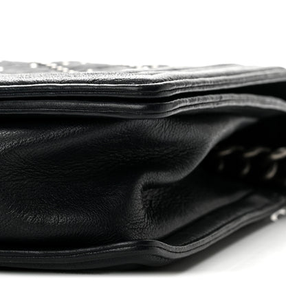 Chanel Crumpled Lambskin New Medium Studded Boy Flap Black 10 of 14