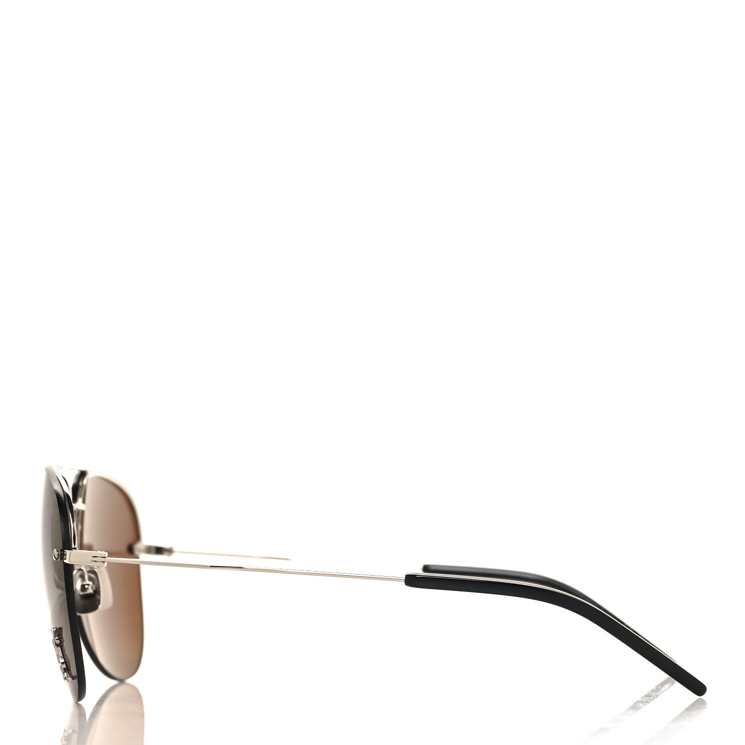 Saint Laurent Aviator Classic 11 Sunglasses Brown 3 of 8