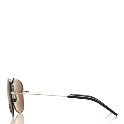 Saint Laurent Aviator Classic 11 Sunglasses Brown 3 of 8