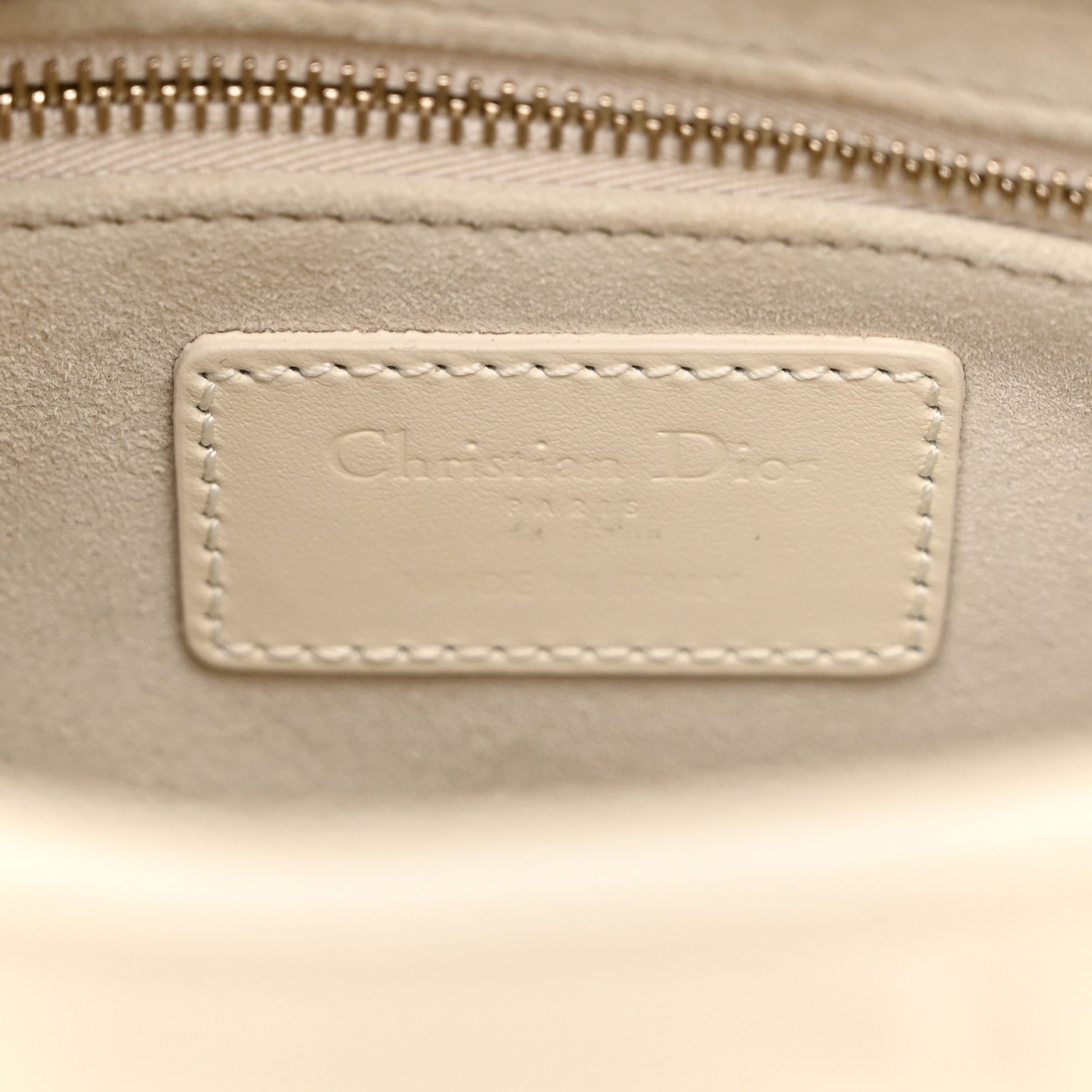Christian Dior Calfskin Cannage Diamond Mini Lady Dior White 6 of 10