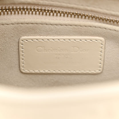 Christian Dior Calfskin Cannage Diamond Mini Lady Dior White 6 of 10